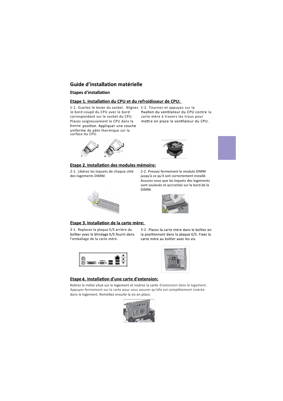 Français | Elitegroup H81H3-I/DVI (V1.0) User Manual | Page 13 / 28