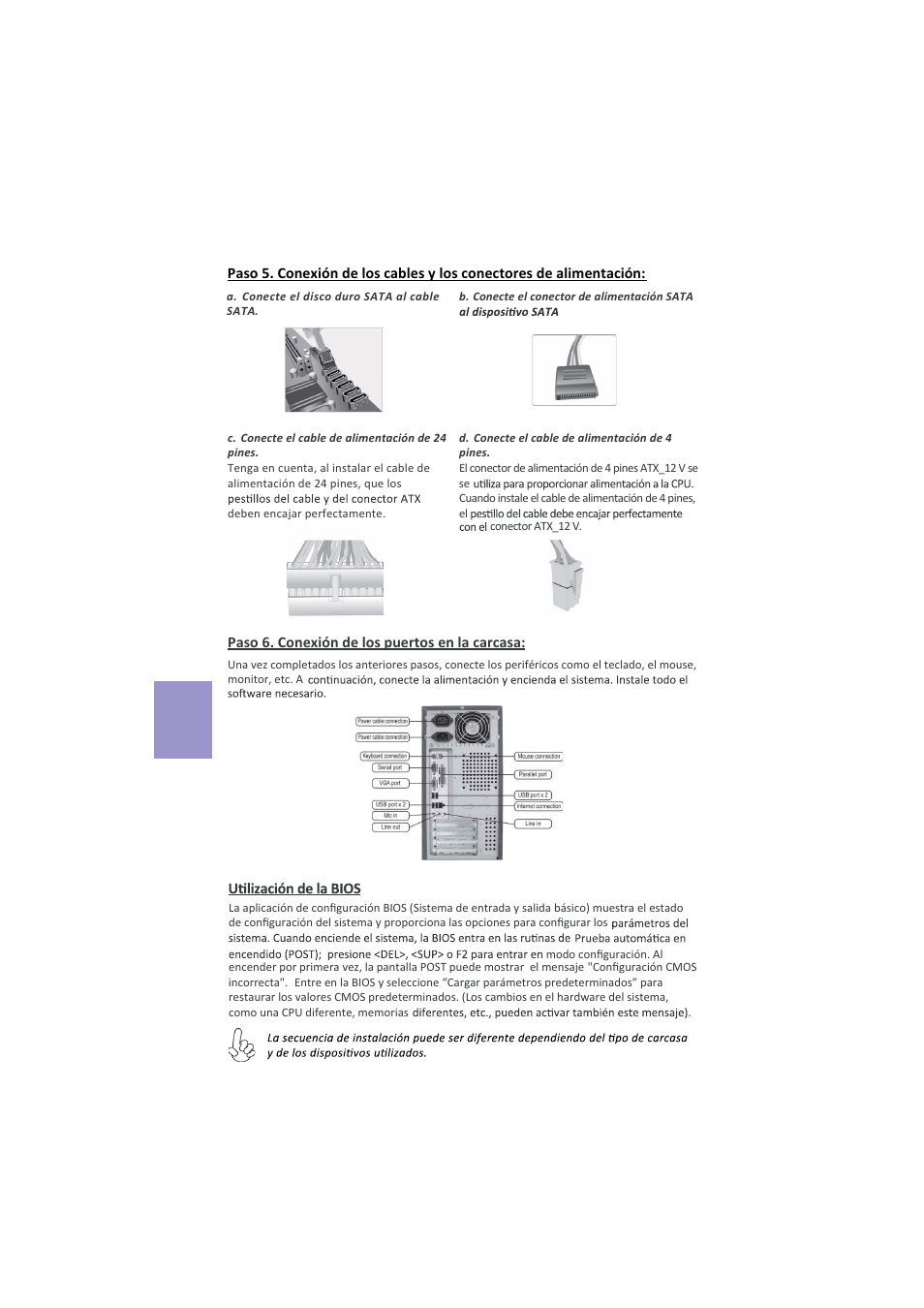Español | Elitegroup H81H3-I/DVI (V1.0) User Manual | Page 20 / 28
