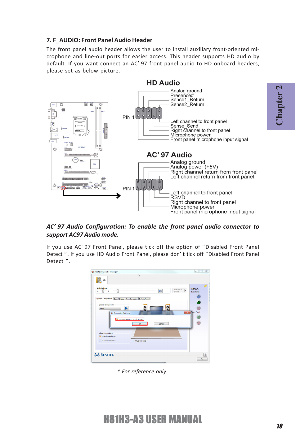 H81h3-a3 user manual, Chapter 2 | Elitegroup H81H3-A3 (V1.0) User Manual | Page 23 / 80