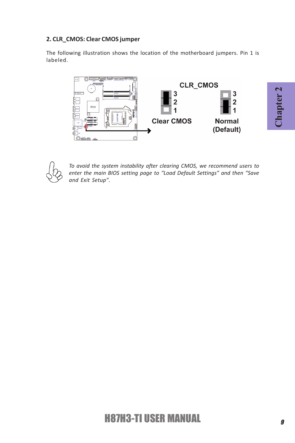 H87h3-ti user manual, Chapter 2 | Elitegroup H87H3-TI (V1.0) User Manual | Page 13 / 70