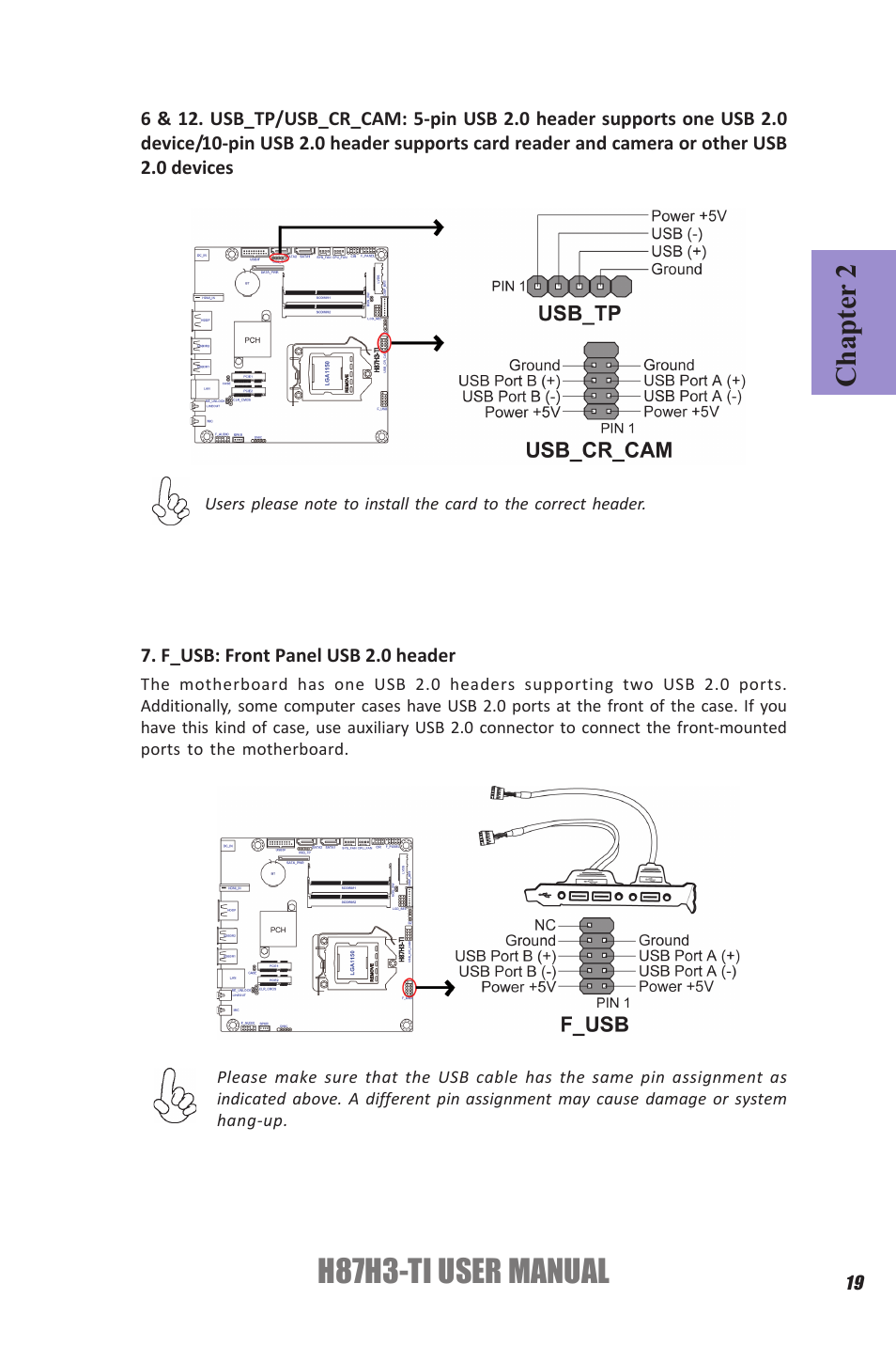 H87h3-ti user manual, Chapter 2 | Elitegroup H87H3-TI (V1.0) User Manual | Page 23 / 70