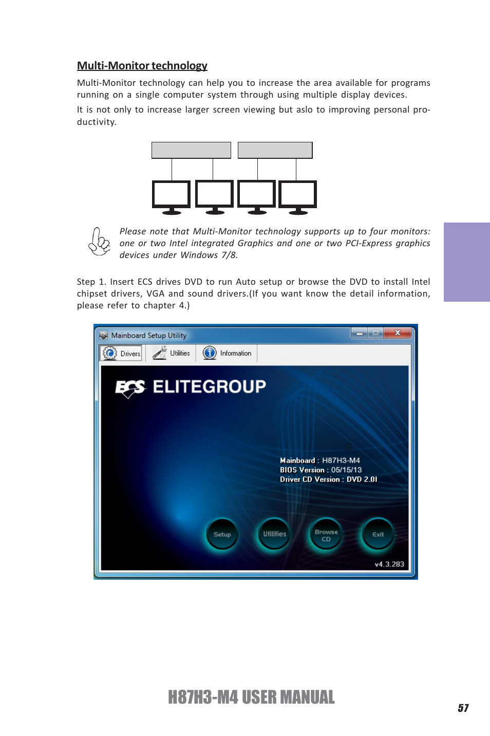 H87h3-m4 user manual, Chapter 3 | Elitegroup H87H3-M4 (V1.0) User Manual | Page 61 / 94