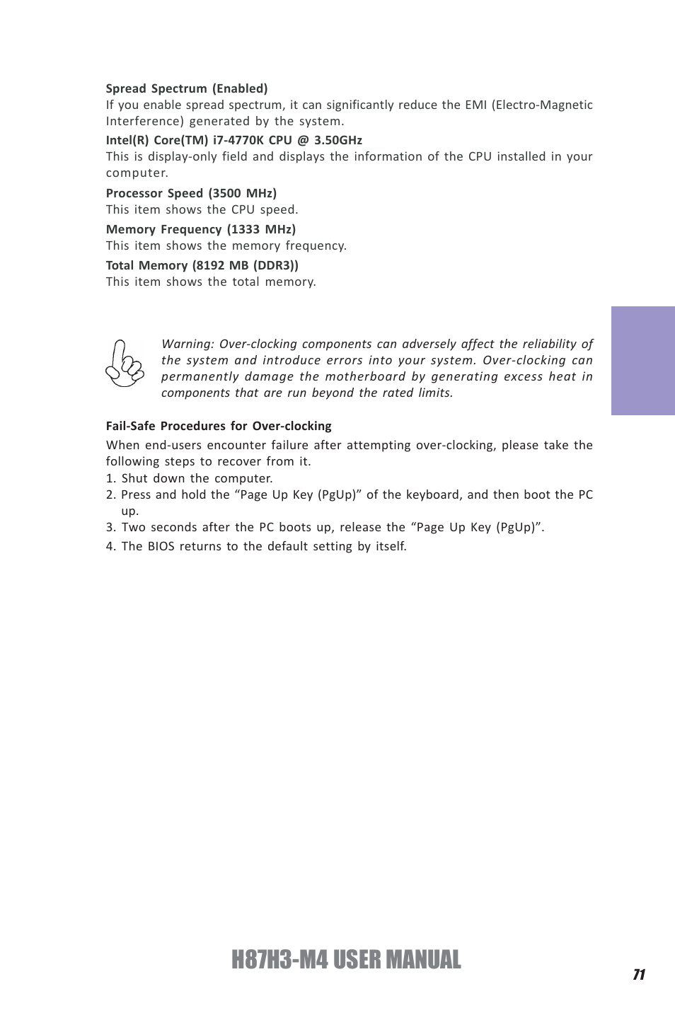 H87h3-m4 user manual, Chapter 3 | Elitegroup H87H3-M4 (V1.0) User Manual | Page 75 / 94