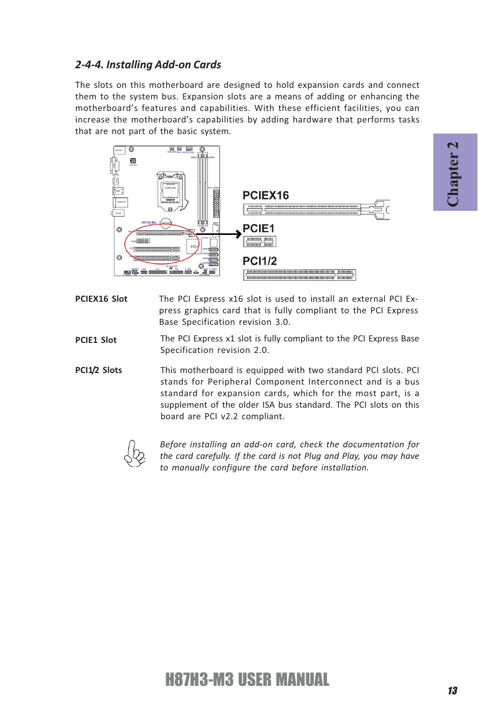 H87h3-m3 user manual, Chapter 2 | Elitegroup H87H3-M3 (V1.0) User Manual | Page 17 / 84