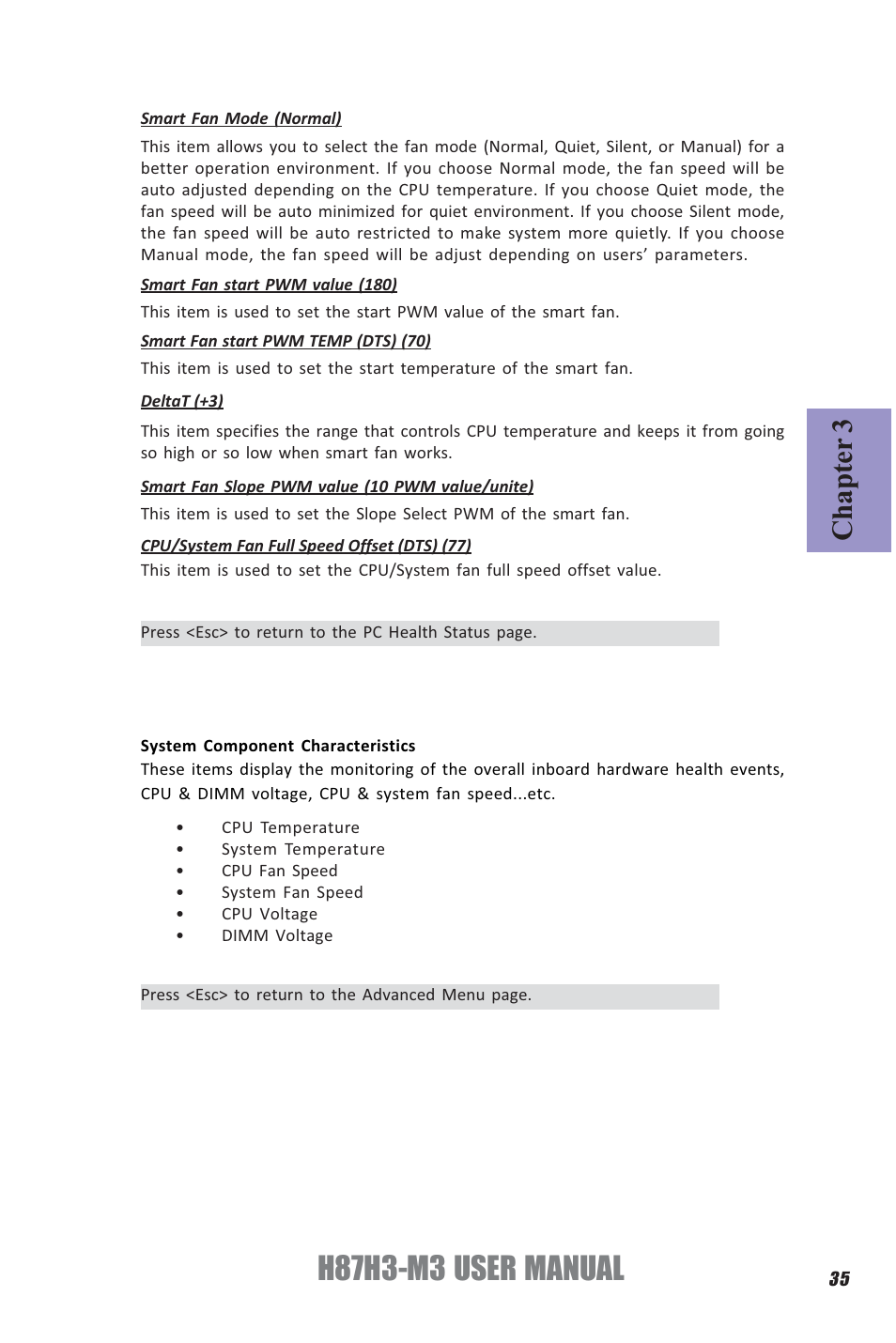 H87h3-m3 user manual, Chapter 3 | Elitegroup H87H3-M3 (V1.0) User Manual | Page 39 / 84