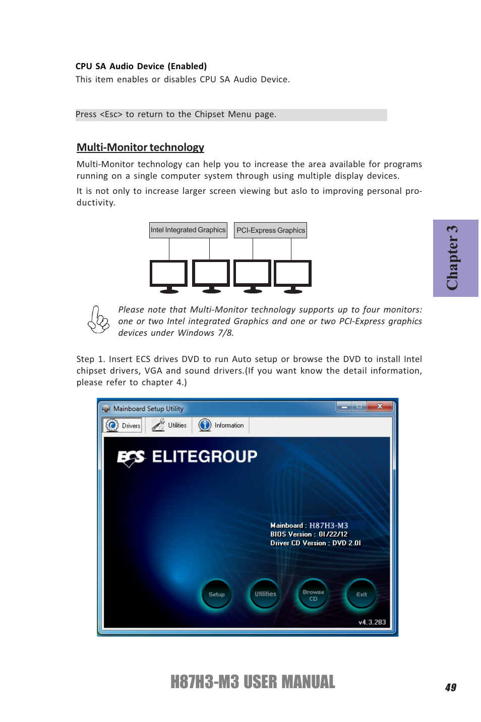 H87h3-m3 user manual, Chapter 3 | Elitegroup H87H3-M3 (V1.0) User Manual | Page 53 / 84