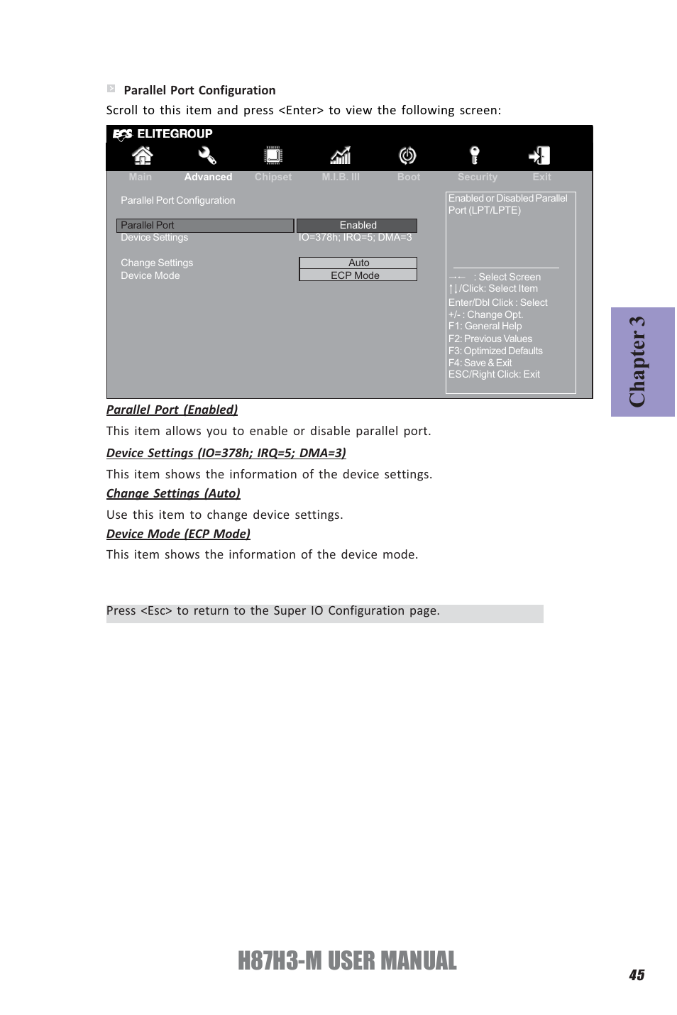 H87h3-m user manual, Chapter 3 | Elitegroup H87H3-M (V1.0) User Manual | Page 49 / 88