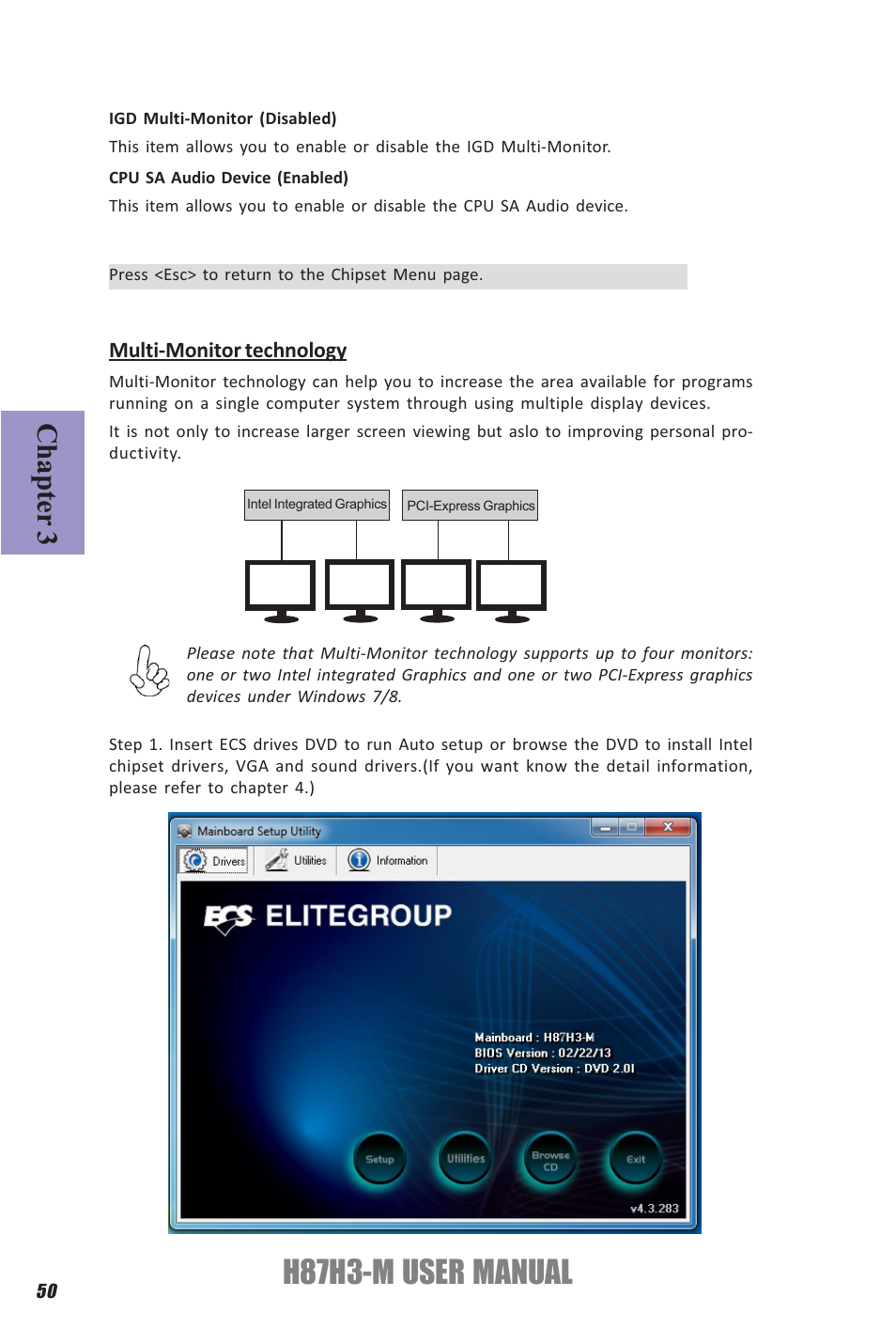 H87h3-m user manual, Chapter 3 | Elitegroup H87H3-M (V1.0) User Manual | Page 54 / 88