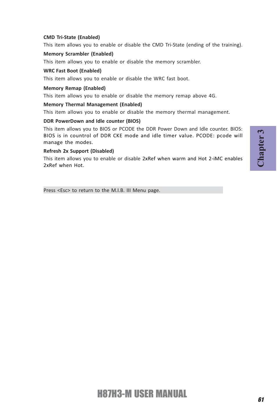 H87h3-m user manual, Chapter 3 | Elitegroup H87H3-M (V1.0) User Manual | Page 65 / 88