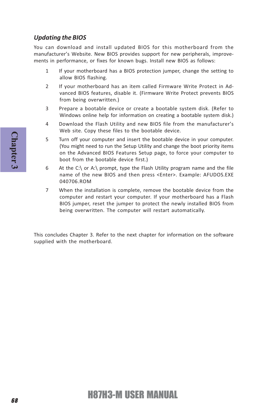 H87h3-m user manual, Chapter 3 | Elitegroup H87H3-M (V1.0) User Manual | Page 72 / 88