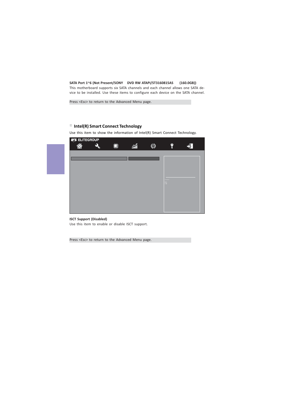 Z87h3-a4 user manual, Chapter 3, Intel(r) smart connect technology | Elitegroup Z87H3-A4 (V1.0) User Manual | Page 50 / 96