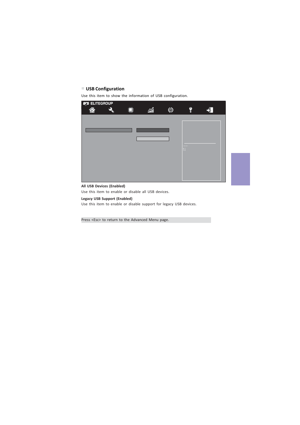 Z87h3-a4 user manual, Chapter 3, Usb configuration | Elitegroup Z87H3-A4 (V1.0) User Manual | Page 51 / 96