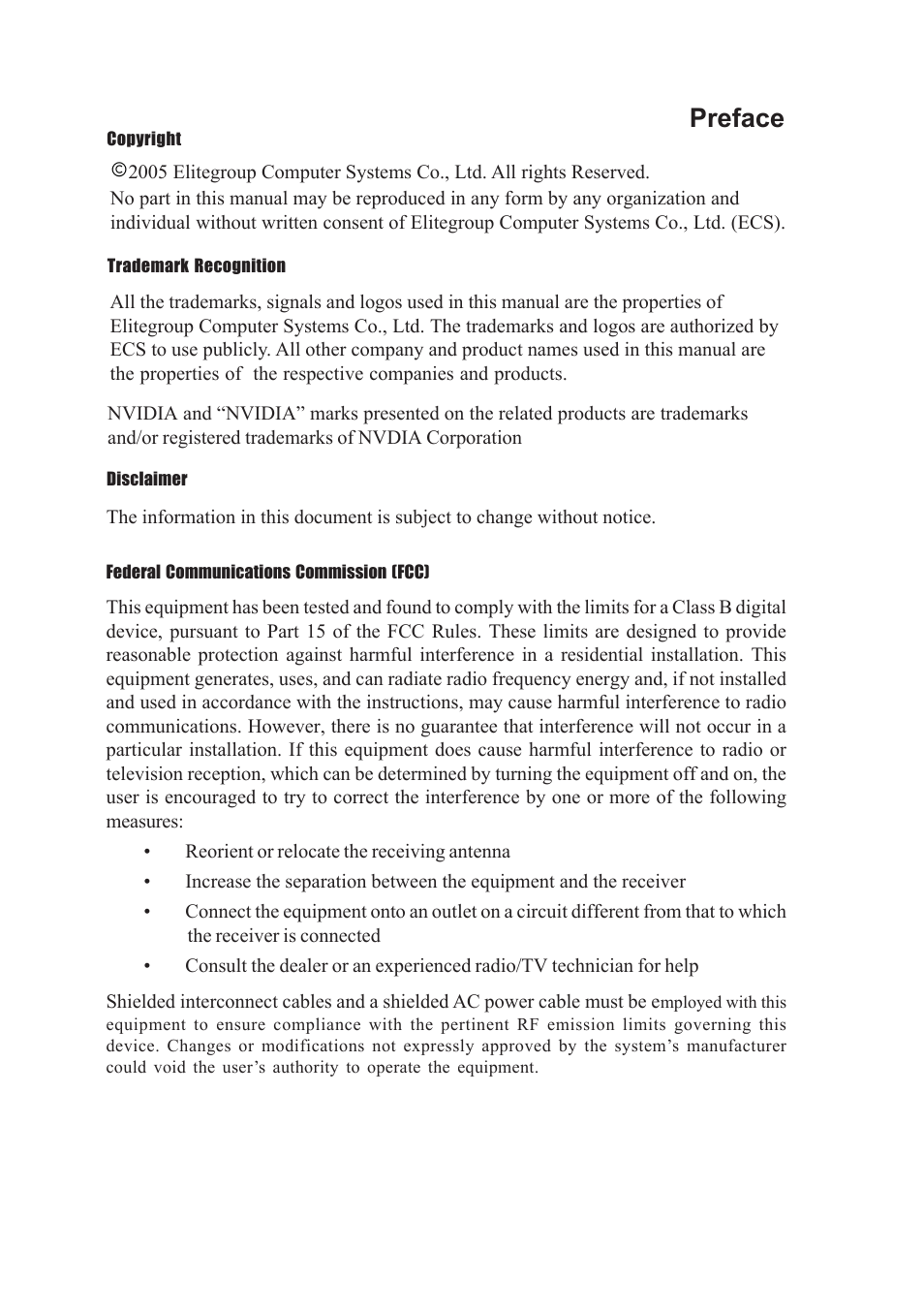 Elitegroup NVIDIA VGA cards User Manual | 110 pages