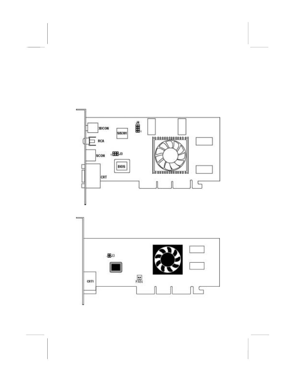 Card layout | Elitegroup AG200 Series VGA Card User Manual | Page 8 / 23