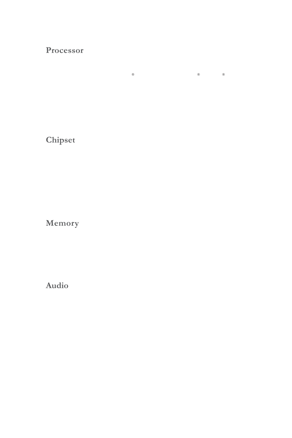 Introducing the motherboard feature, Processor chipset | Elitegroup H61H-G11 (V2.0) User Manual | Page 6 / 54