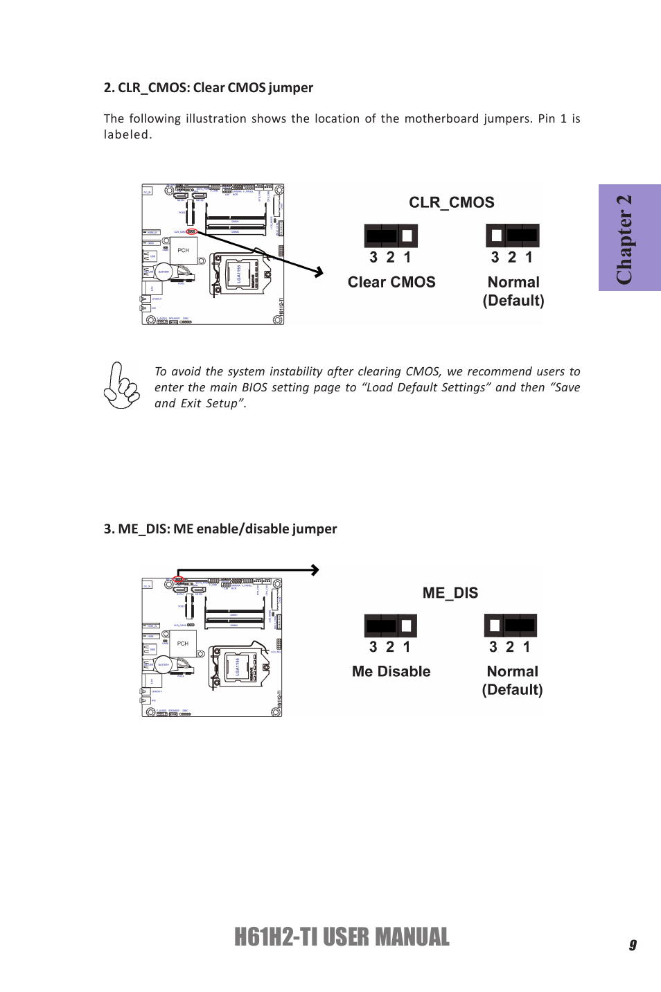 H61h2-ti user manual, Chapter 2 | Elitegroup H61H2-TI (V1.0) User Manual | Page 13 / 66