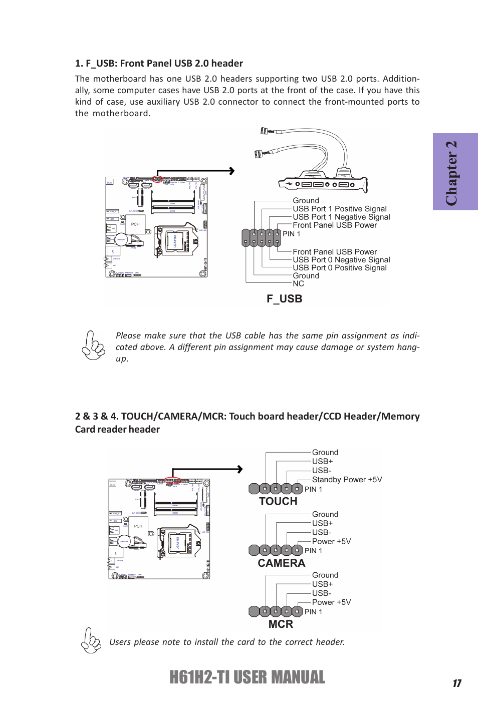 H61h2-ti user manual, Chapter 2 | Elitegroup H61H2-TI (V1.0) User Manual | Page 21 / 66