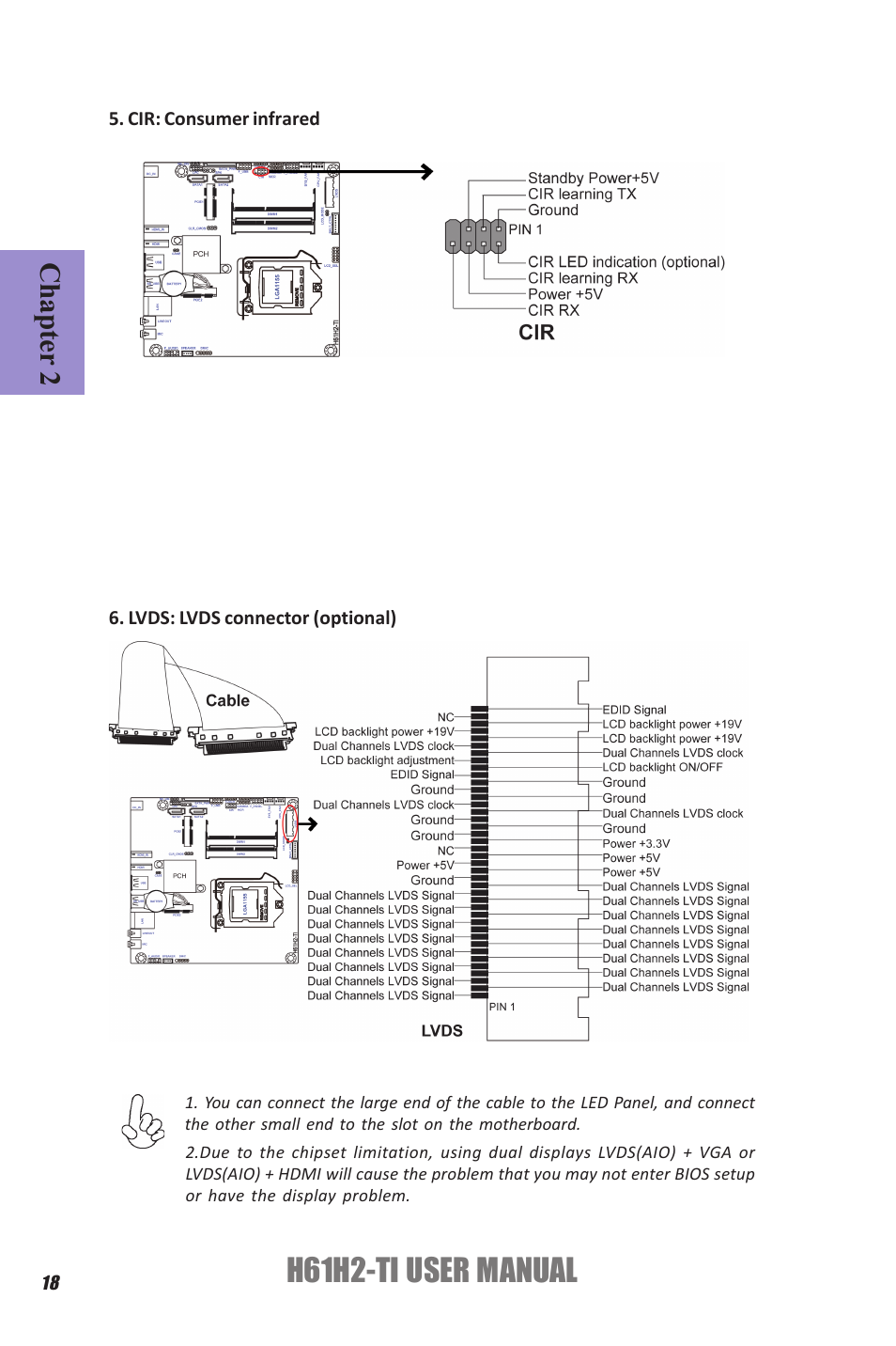 H61h2-ti user manual, Chapter 2 | Elitegroup H61H2-TI (V1.0) User Manual | Page 22 / 66