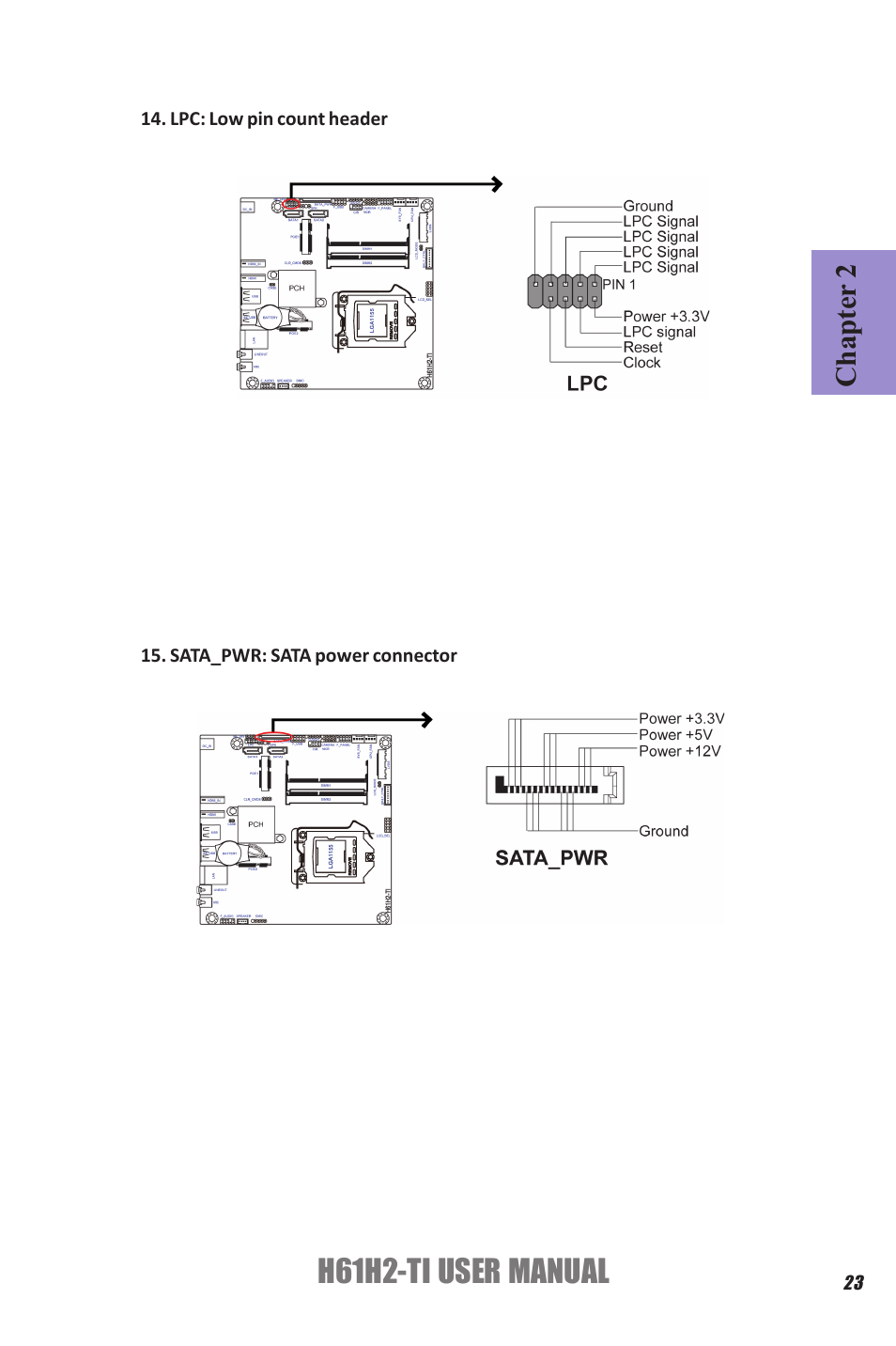 H61h2-ti user manual, Chapter 2 | Elitegroup H61H2-TI (V1.0) User Manual | Page 27 / 66