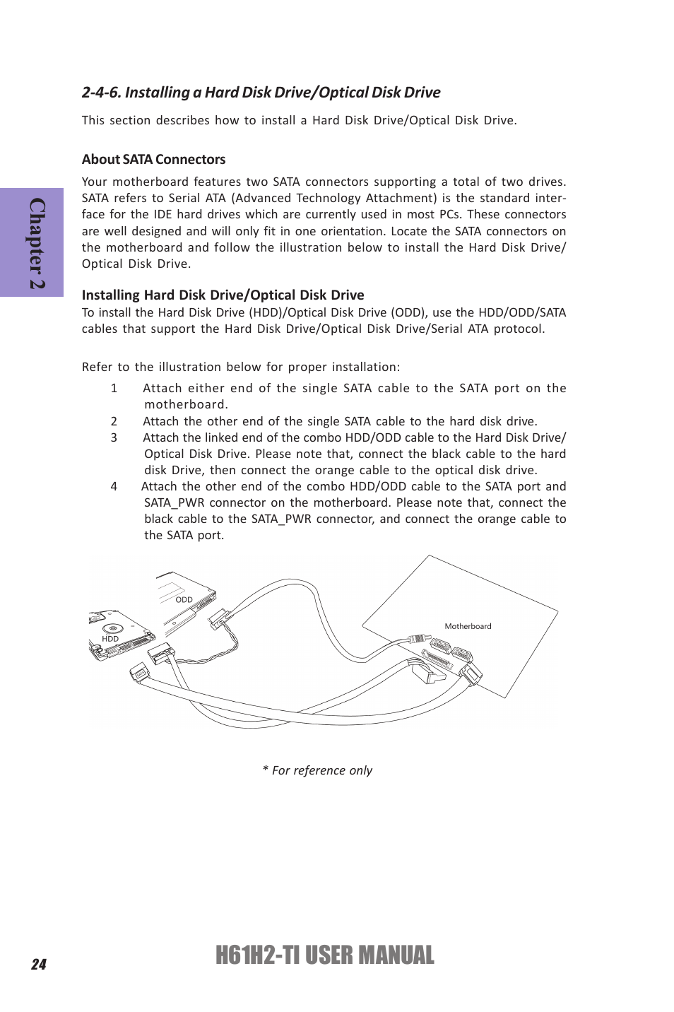 H61h2-ti user manual, Chapter 2 | Elitegroup H61H2-TI (V1.0) User Manual | Page 28 / 66