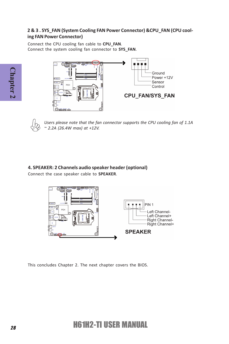 H61h2-ti user manual, Chapter 2 | Elitegroup H61H2-TI (V1.0) User Manual | Page 32 / 66