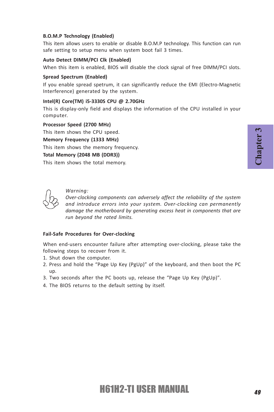 H61h2-ti user manual, Chapter 3 | Elitegroup H61H2-TI (V1.0) User Manual | Page 53 / 66