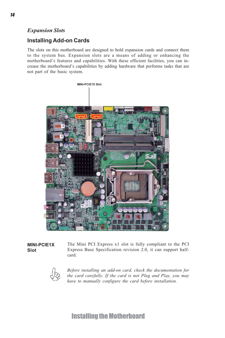 Installing the motherboard | Elitegroup H61H-G11 (V1.0) User Manual | Page 18 / 52