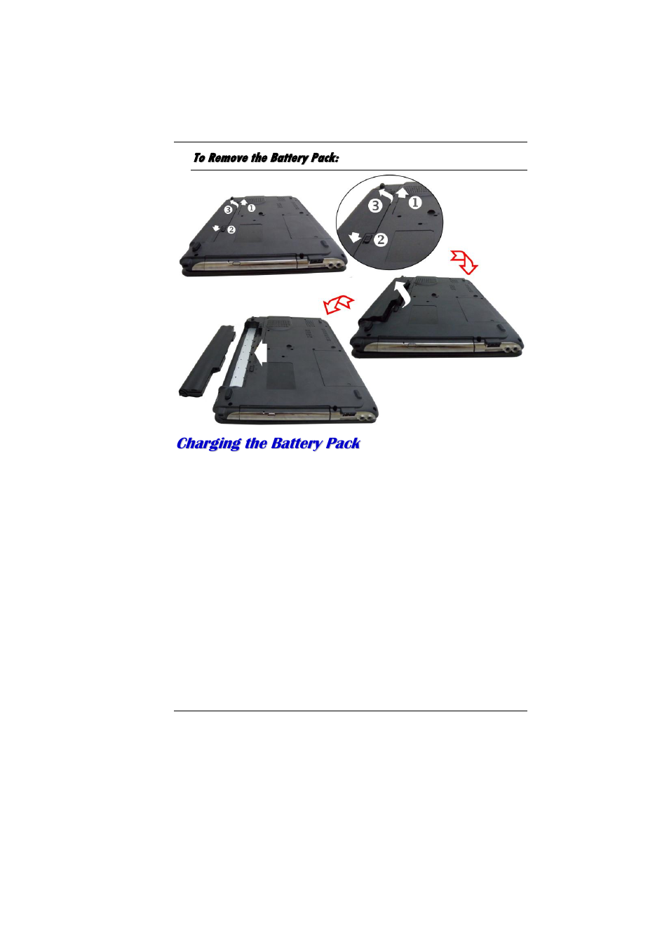 To remove the battery pack | Elitegroup MB50II / IA ID 1 User Manual | Page 28 / 72