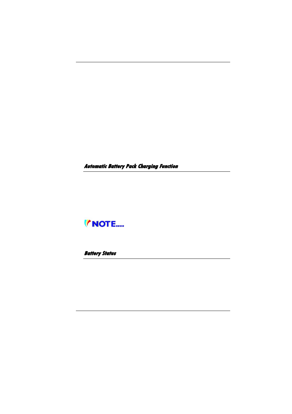Automatic battery pack charging function, Battery status | Elitegroup MB50II / IA ID 1 User Manual | Page 34 / 72