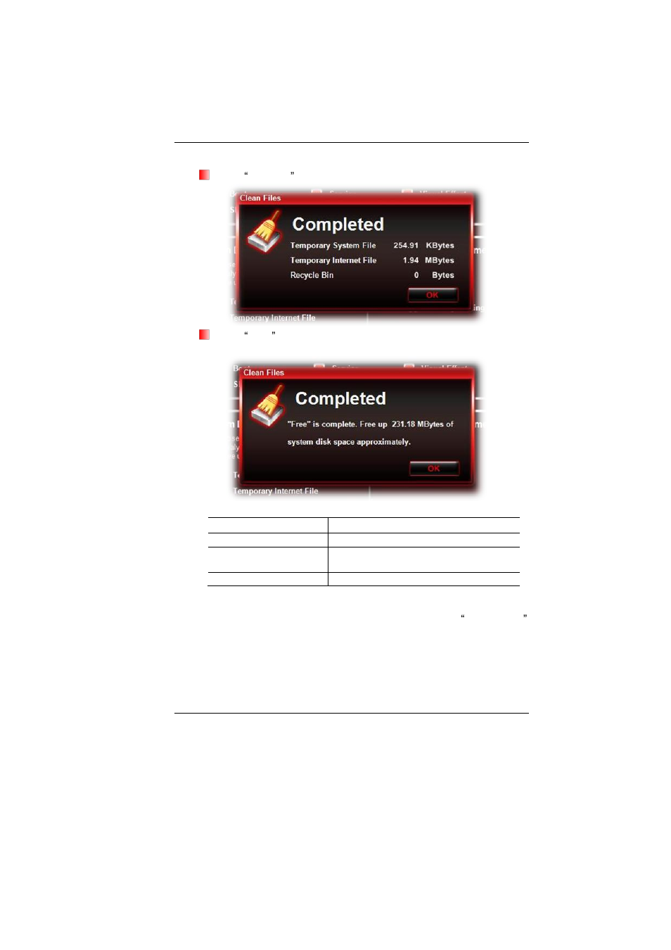 System disk cleanup, System disk defragment | Elitegroup MB50II / IA ID 1 User Manual | Page 61 / 72