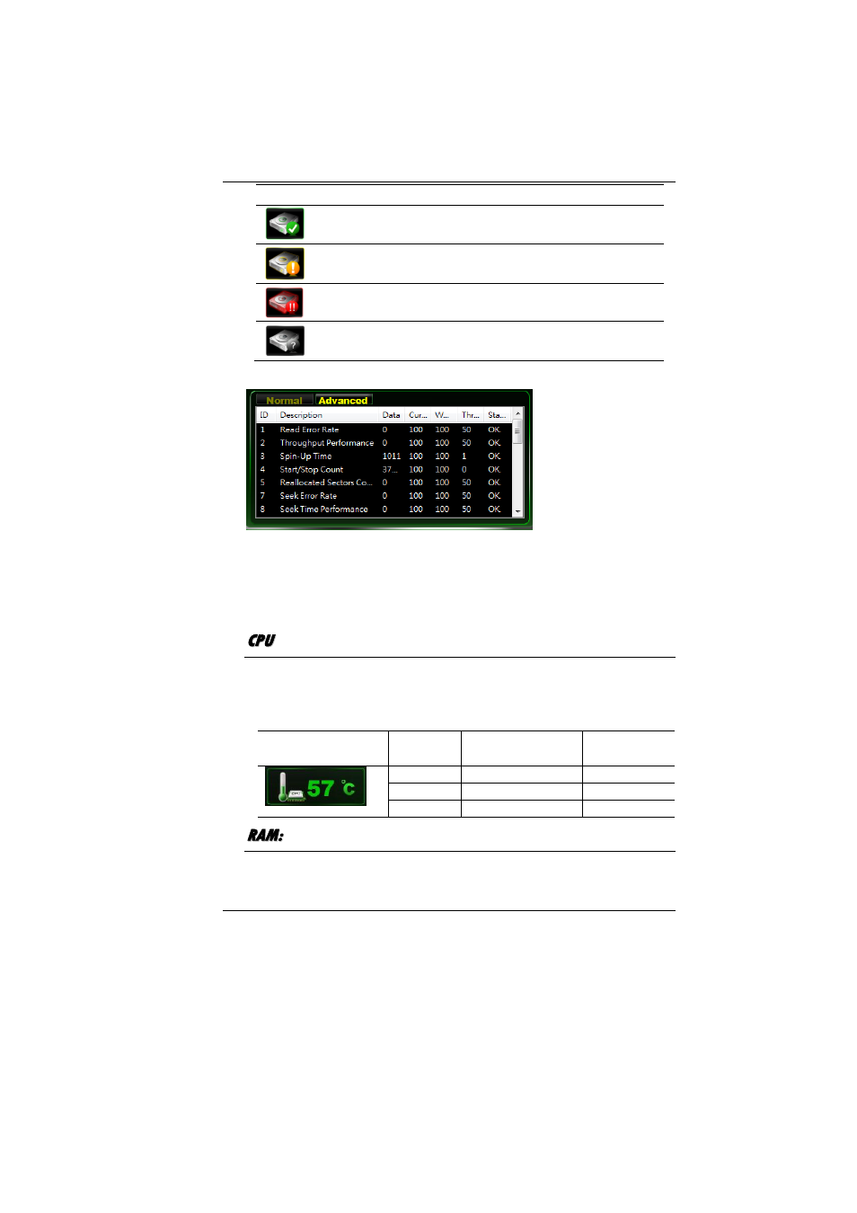 Cp p u u, Ra a m m | Elitegroup MB50II / IA ID 1 User Manual | Page 63 / 72