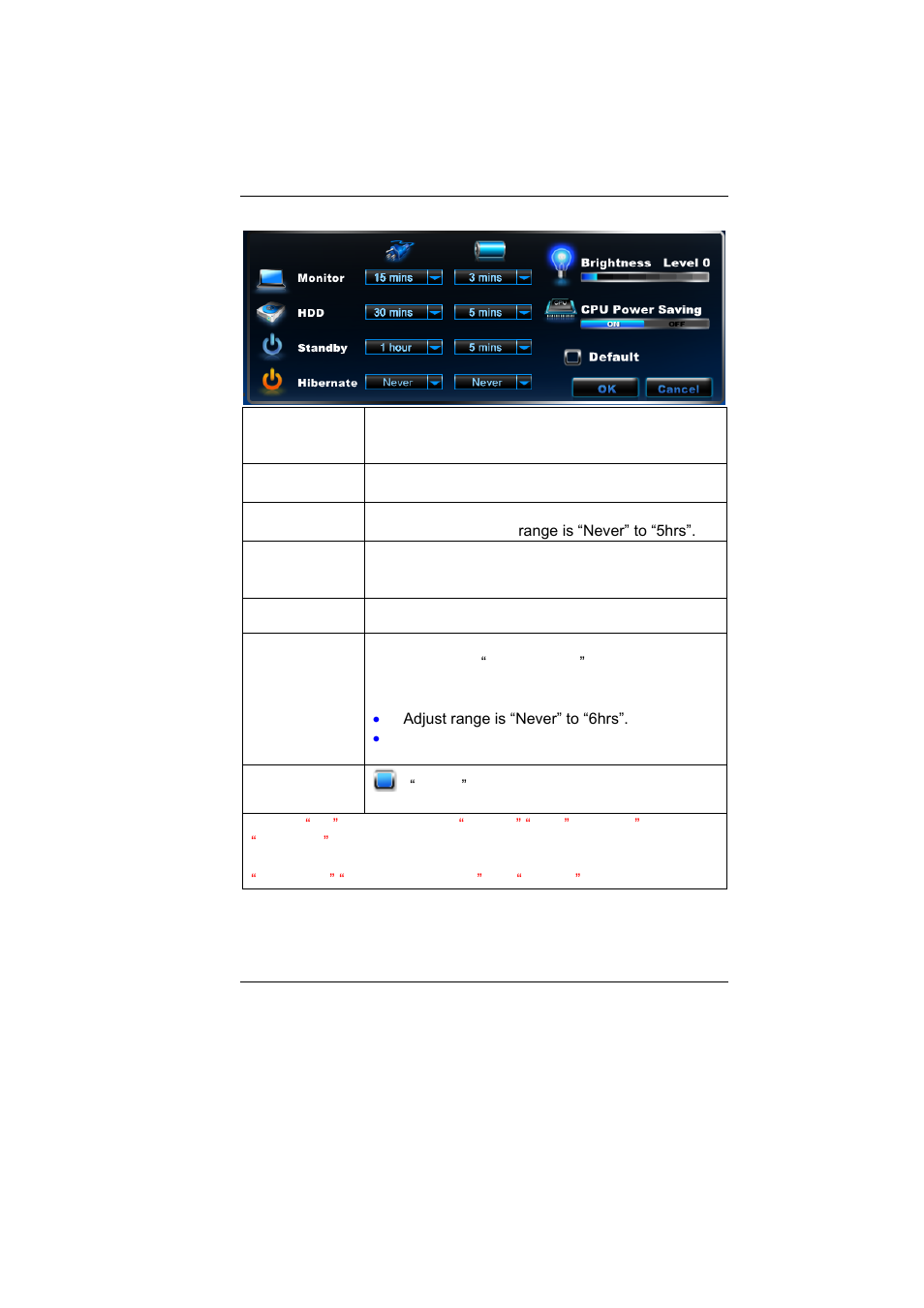 Setting page | Elitegroup MB40II ID 9 User Manual | Page 54 / 73