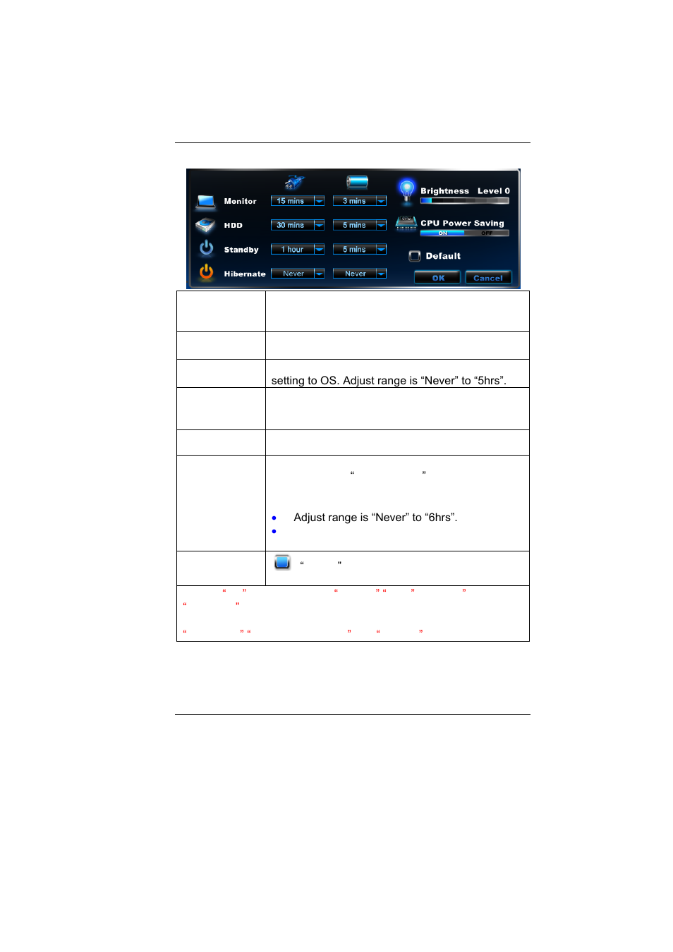 Setting page | Elitegroup MB40II ID 7 User Manual | Page 53 / 71