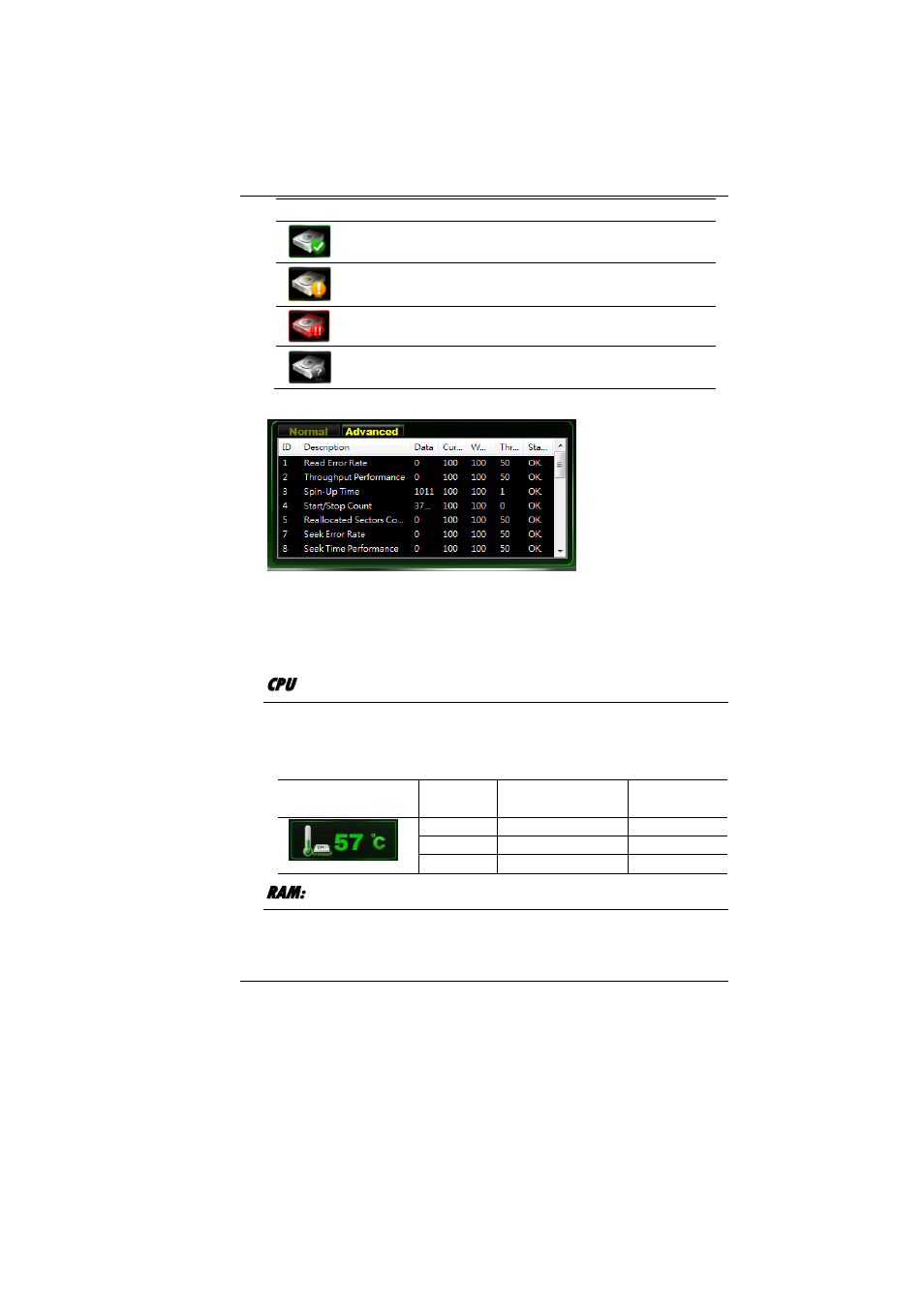 Cp p u u, Ra a m m | Elitegroup MB40II ID 7 User Manual | Page 63 / 71