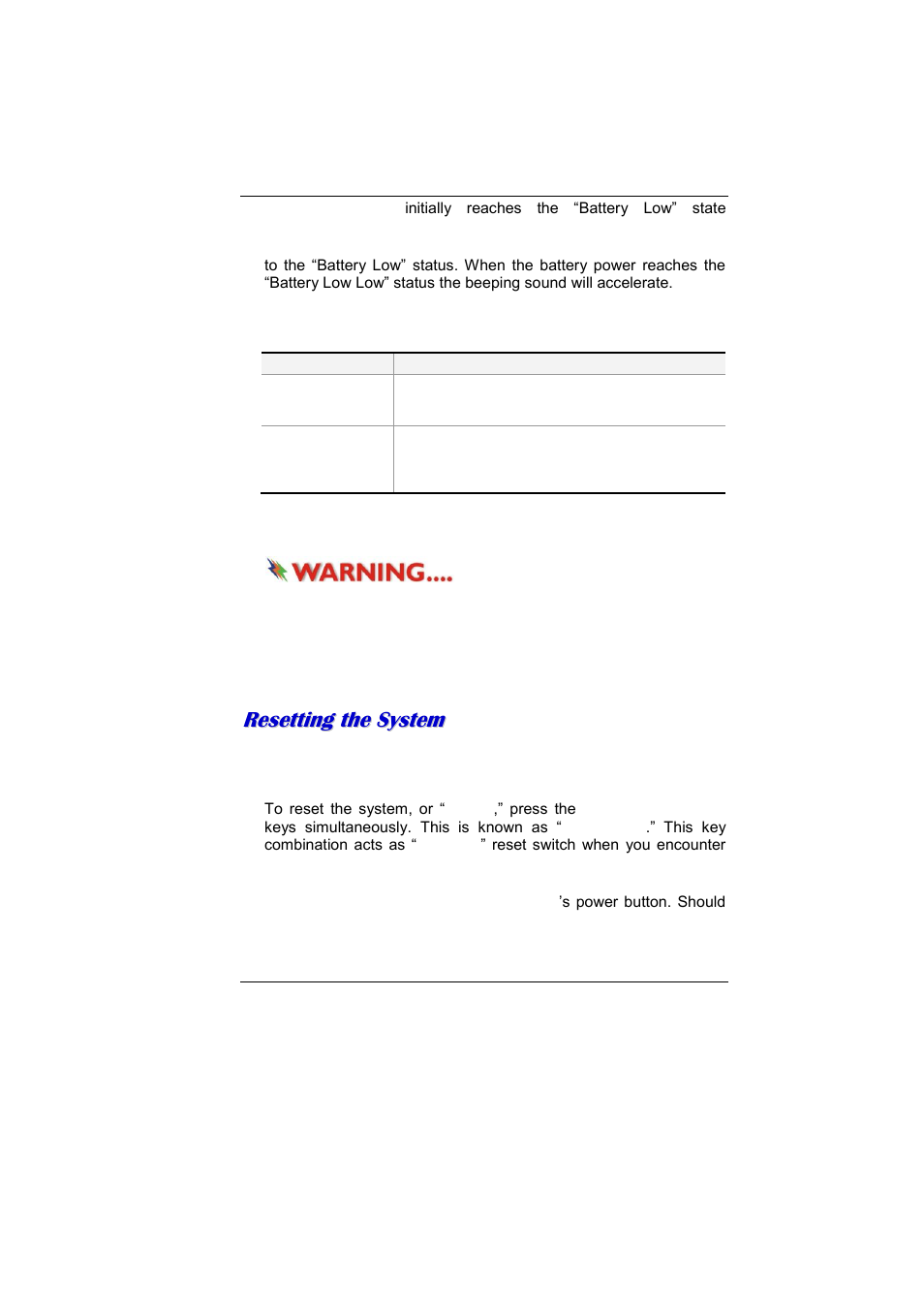 Esetting the, Ystem | Elitegroup MB40II ID 5 User Manual | Page 36 / 56
