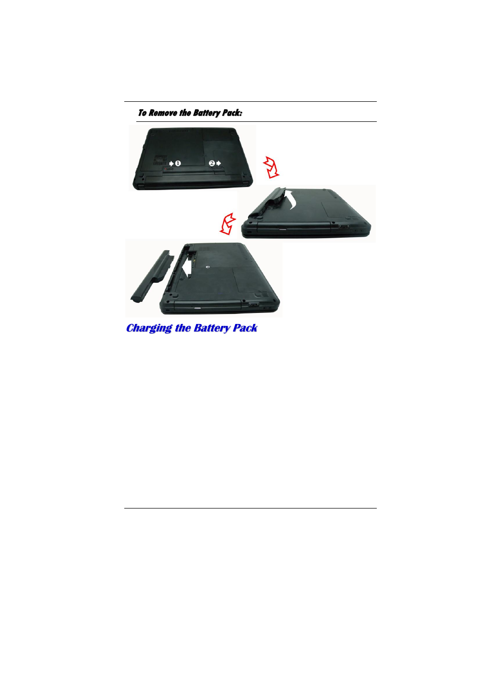 To remove the battery pack | Elitegroup MB40II ID 4 User Manual | Page 26 / 53