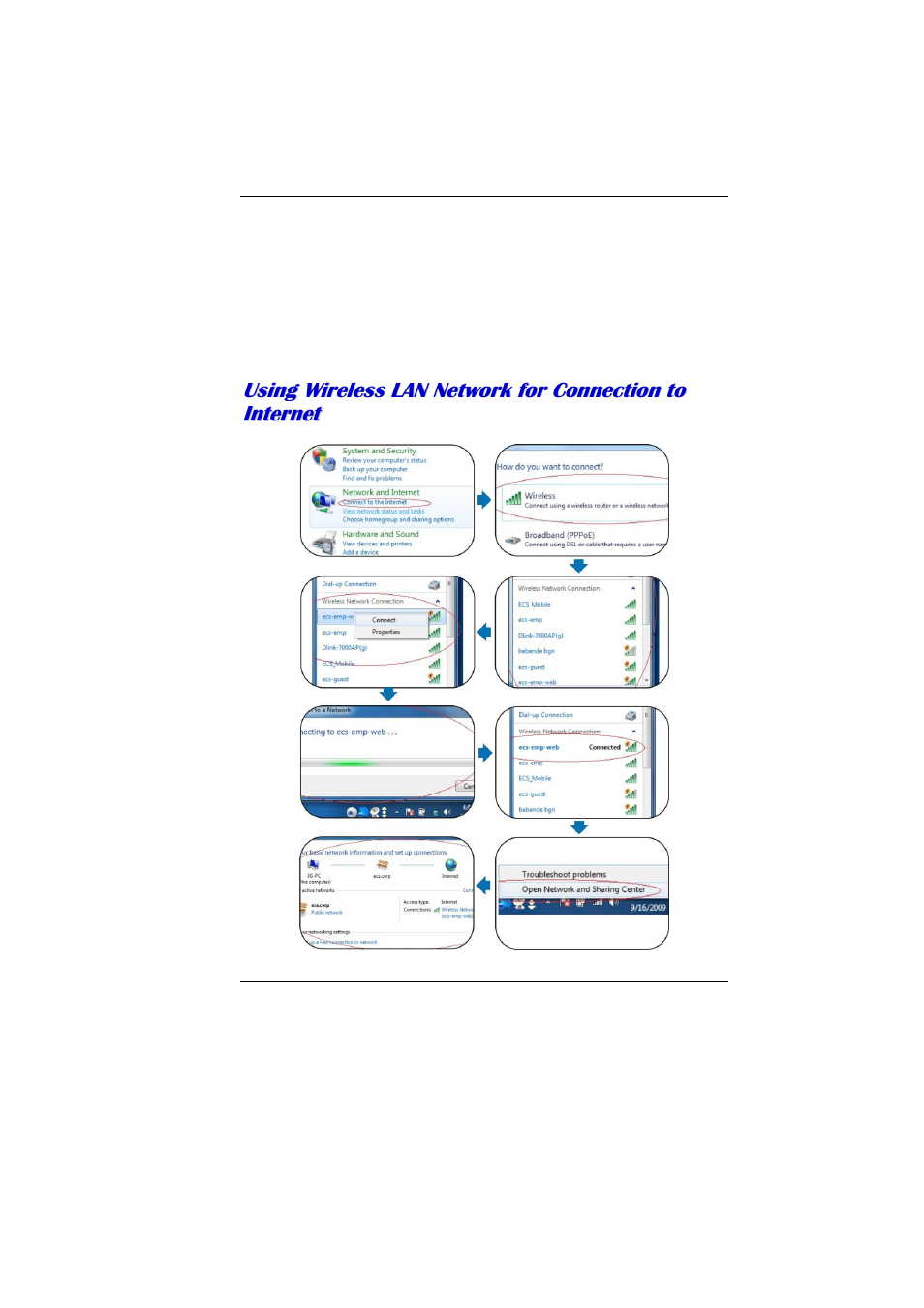 Nternet, Onnection | Elitegroup MB40II ID 4 User Manual | Page 39 / 53