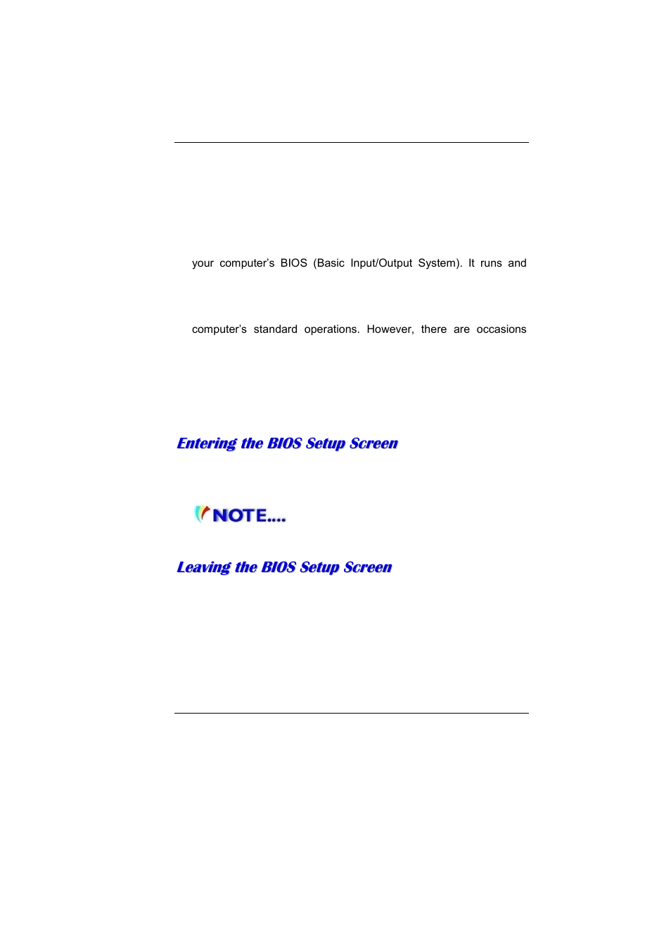 Unning, Bios, Etup | Elitegroup MB40II / IA ID 3 User Manual | Page 43 / 73