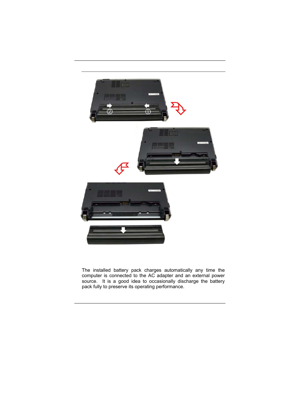 Charging the battery pack | Elitegroup U10IL User Manual | Page 27 / 84