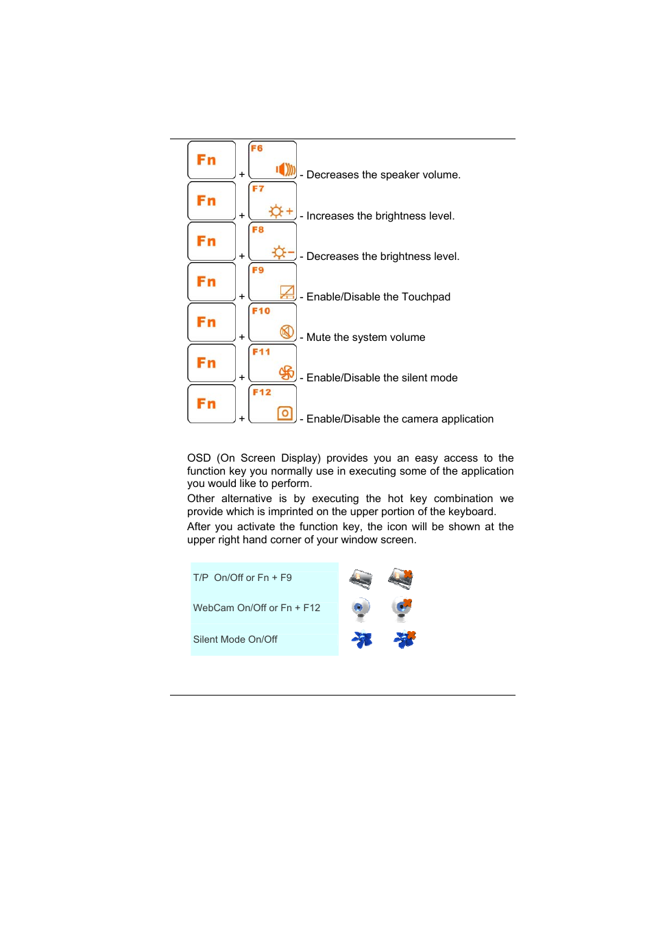 On screen display (osd) | Elitegroup U10IL User Manual | Page 31 / 84