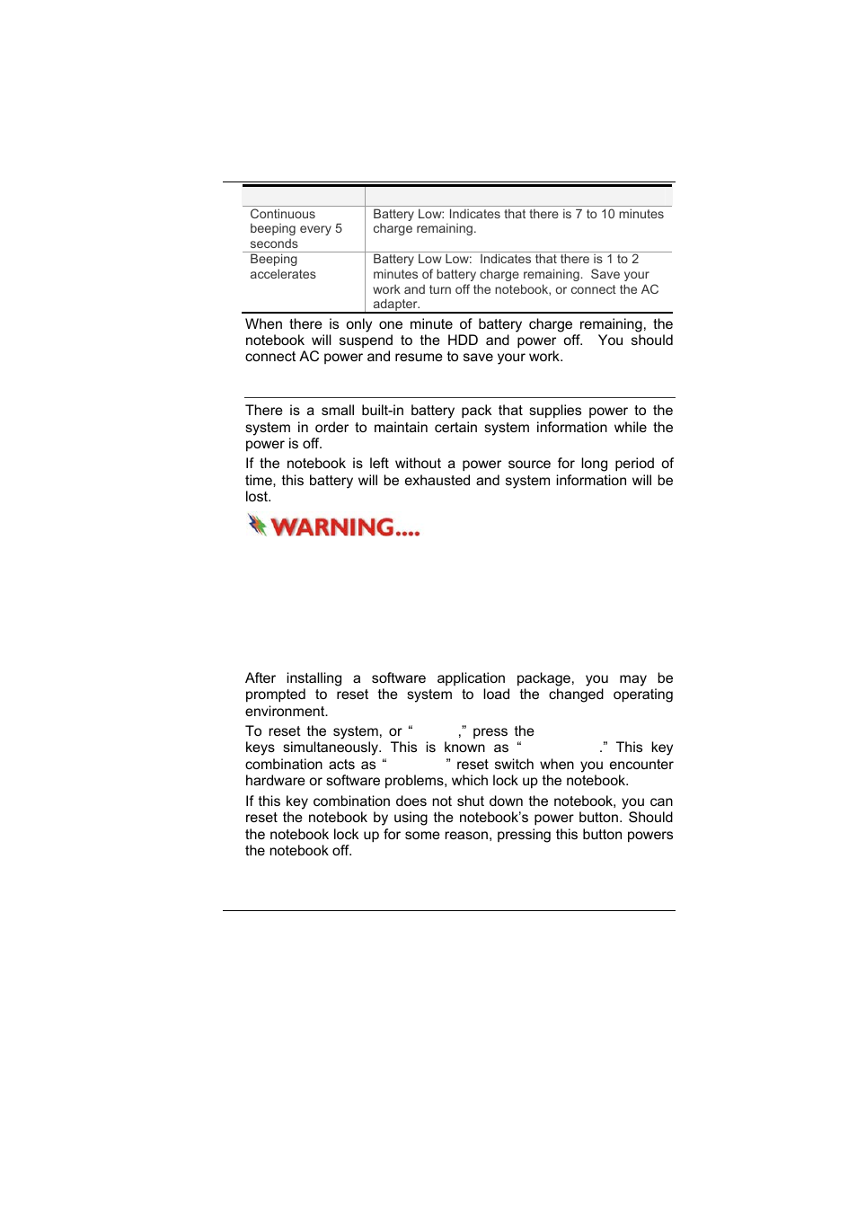 Resetting the system | Elitegroup U10IL User Manual | Page 41 / 84