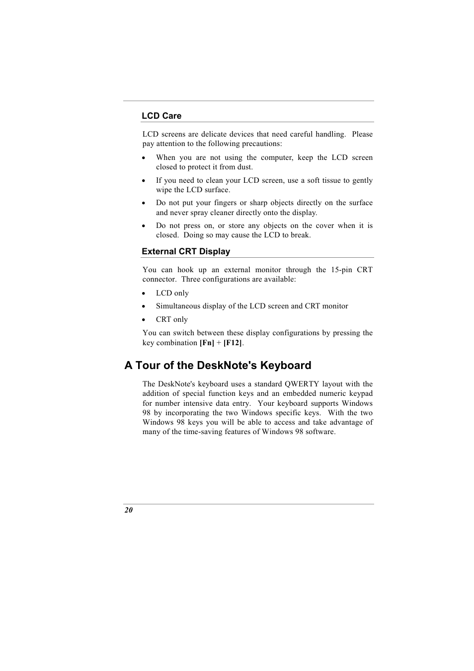 A tour of the desknote's keyboard | Elitegroup A900 (V2.1) User Manual | Page 34 / 85