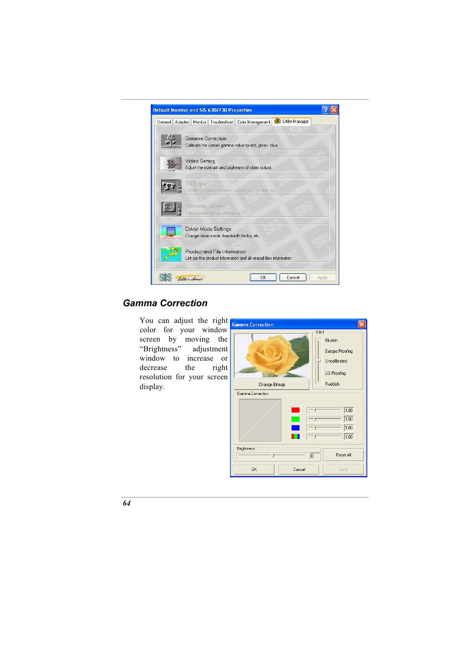 Gamma correction | Elitegroup A900 (V2.1) User Manual | Page 78 / 85