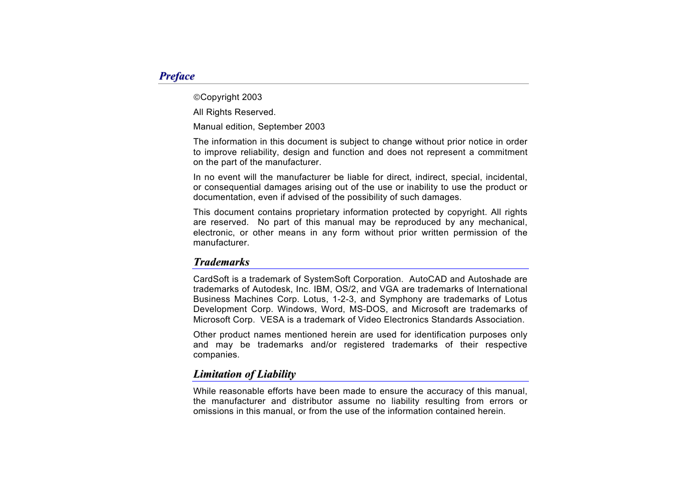 Elitegroup A530_TM5600 User Manual | Page 3 / 110