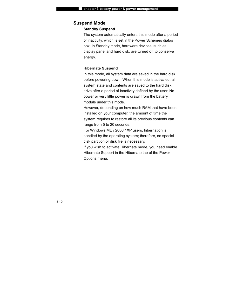 Suspend mode | Elitegroup 755IN v.3 User Manual | Page 10 / 14
