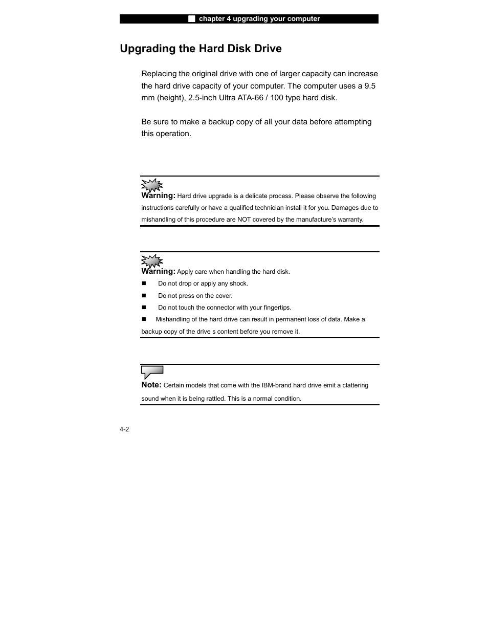 Upgrading the hard disk drive | Elitegroup 755IN v.4 User Manual | Page 2 / 10