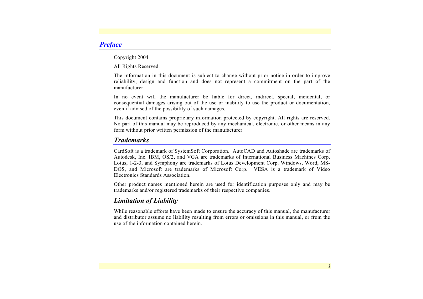 Elitegroup 557 User Manual | Page 3 / 81