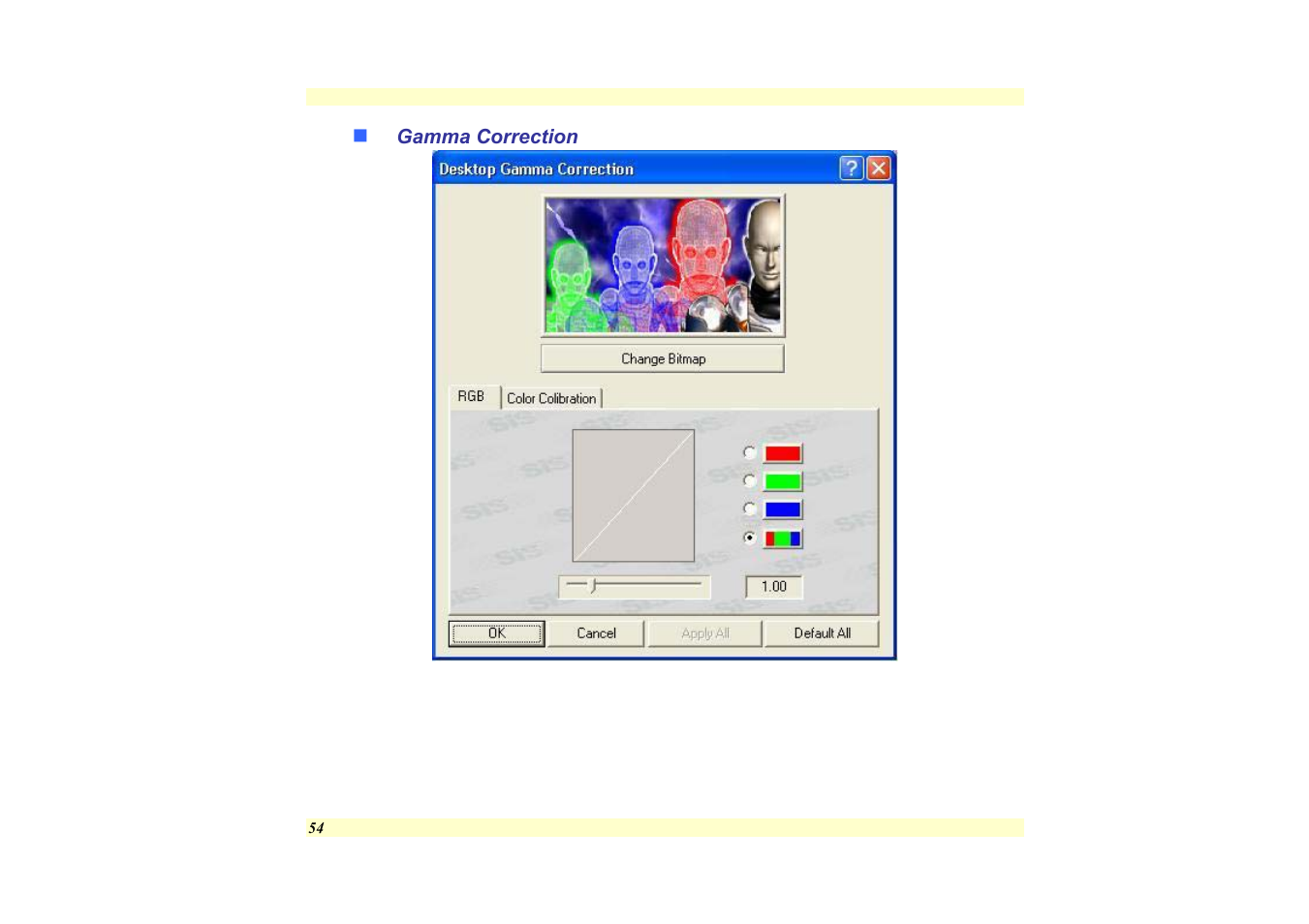 Gamma correction | Elitegroup 557 User Manual | Page 64 / 81