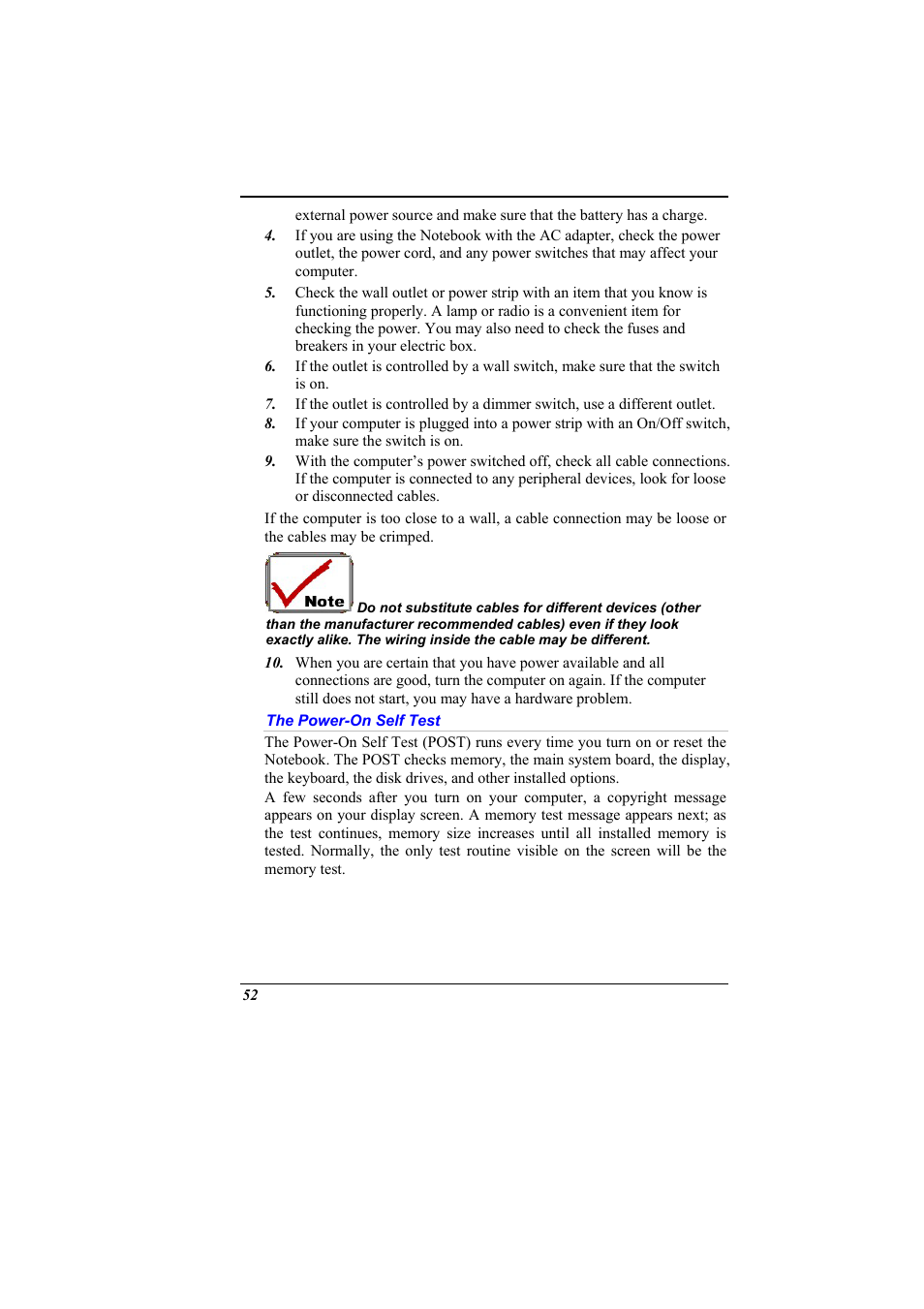 The power-on self test | Elitegroup 536 User Manual | Page 60 / 71