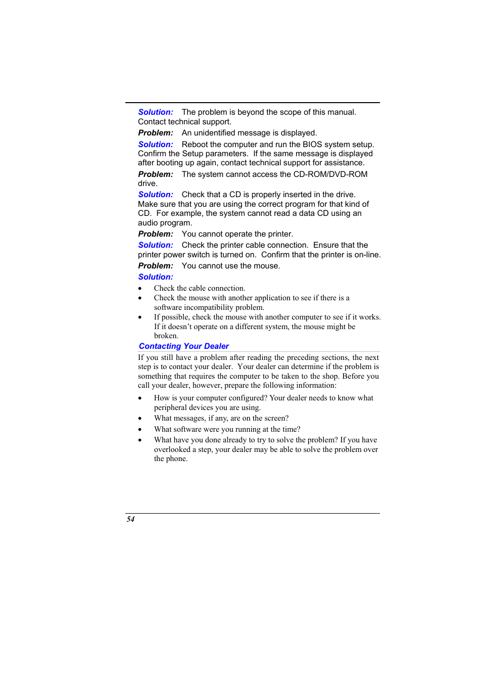 Contacting your dealer | Elitegroup 536 User Manual | Page 62 / 71